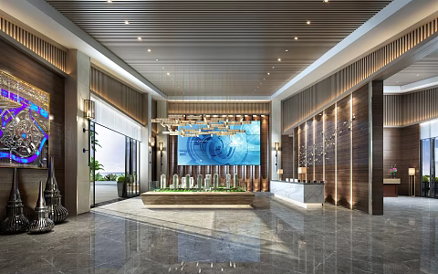 New Chinese Sales Office 3d model