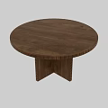 Stylish Round Wooden Dining Table With Detailed Carved Legs And Natural Wood Finish
