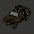 Bulletproof Car Armed Jeep Armed Car Armed Bulletproof Car Military Jeep Off-road Jeep Humvee 3d model