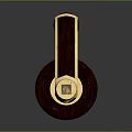 Retro Wooden And Golden Metal Phone Stand With Reflective Surface For Smartphones