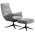 Modern Ergonomic Office Chair With Comfortable Fabric Upholstery And Swivel Base In Gray And Brown