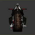 Futuristic Motorcycle with Sleek Black Reflective Body Yellow Accents Thick Tires Blue LED Wheel Lights