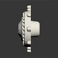 Modern Carved Carved Pattern Carved Decorative Parts Building Components 3d model