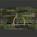 Green Wooden Crate With Vintage Design Textured Surface And Metal Hardware