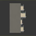 Two Metal Filing Cabinets With Multiple Drawers And Grey Finish On Reflective Surface