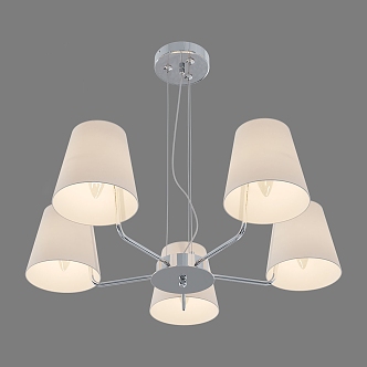 Simple Light Luxury Chandelier 3d model