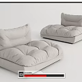 Modern Lazy Sofa Single Sofa 3d model