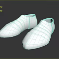 White Flat Shoes With Strap Details Simple Design For Casual Wear
