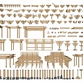 Building Materials Duct Arch Mortise and Tenon Structure Ancient Building Component Column Ancient Building Structure Column Foundation Suspension Beam Structure Shigu Wood Beam Beam Column Foundation Stone 3d model