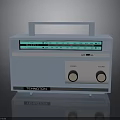 IONION Vintage Retro Radio With Portable Handle Green Tuning Dial And Knobs