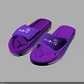Purple KUMI Logo Home Slippers Comfortable Slide Design For Daily Wear