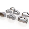 Gray Arc Shaped Wooden Furniture Pieces With Small Arch Structures In Multiple Styles
