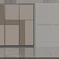 Modern Wardrobe Design With Panel And Louvered Doors In Neutral Color Tones