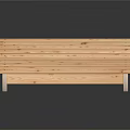 Wooden Curved Slat Furniture For Bed Frame Support With Natural Structure