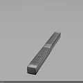 Natural Landscape Drainage Facility With Concrete Grate And Elongated Structure Design