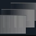 Pleated Curtains In Light Blue White And Gray Tones With Modern Vertical Design