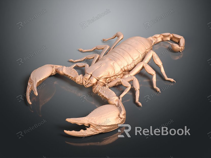 Modern Sculpture Yellow Claw Scorpion Scorpion Five Striped Scorpion Karolani Scorpion model