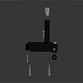 Black Equipment With Silver Small Parts And Long Rod Shaped Object