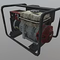 Portable Industrial Generator With Metal Frame Control Panel And Fuel Tank