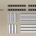 Grille Lights In Various Styles And Black White Color Options For Indoor Use