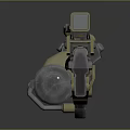 Modern sci-fi rifle sci-fi sniper rifle laser pulse gun pulse gun 3d model