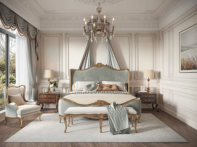 French Bedroom 3d model