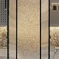 Modern partition glass screen partition 3d model