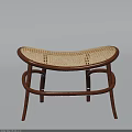Various Stylish Sofa Stools with Rattan Leather Velvet and Metal Frame Designs