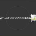 Construction Crane Equipment With White Boom Hook And Yellow Heavy Duty Base