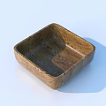 Ripe Yellow Fruits in a Handcrafted Wooden Bowl on Clean White Background