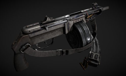 Firearms Machine Gun 3d model