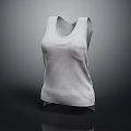 White Sleeveless Vest With Pocket Simple Design Casual Daily Wear