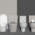 Modern Toilet Smart Toilet 3d model