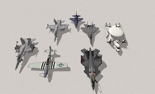 modern fighter aircraft 3d model