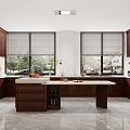 New Chinese Kitchen 3d model