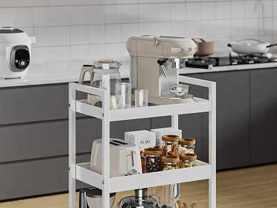 Trolley Kitchen Storage Rack Kitchen Appliances Kitchen 3d model