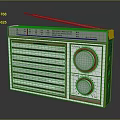 Vintage Retro Radio Speaker With Metal Casing FM Dial And Antenna