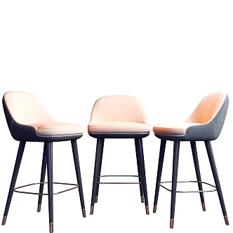 Modern Bar Chair 3d model