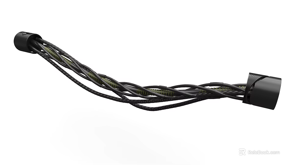 Industrial Equipment Cable Harness For Heavy Machinery Connection Applications 3d model 