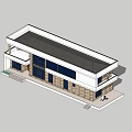Modern Detached Villa Exterior With Stone Walls Large Windows And Green Surroundings