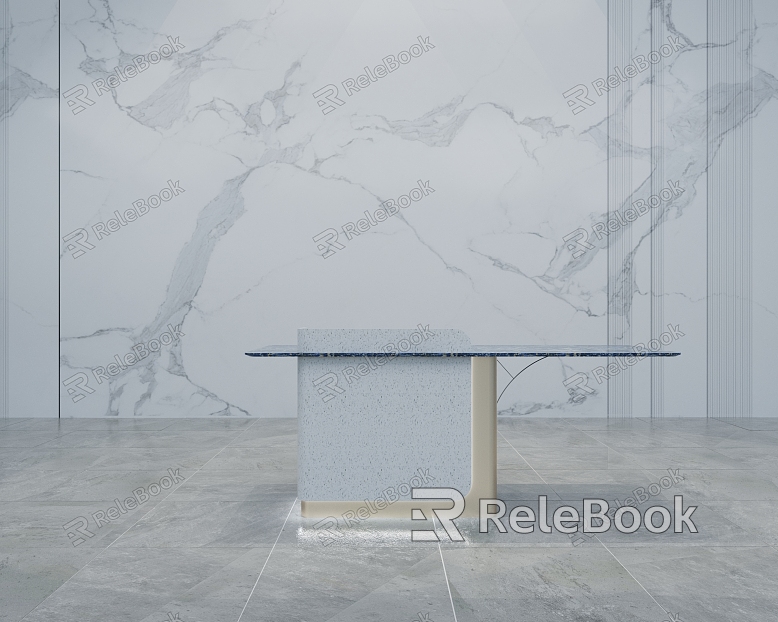 Modern reception desk model