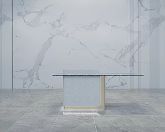 Modern reception desk 3d model