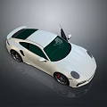 White Sports Car Featuring Sleek Aerodynamic Design And Black Alloy Wheels