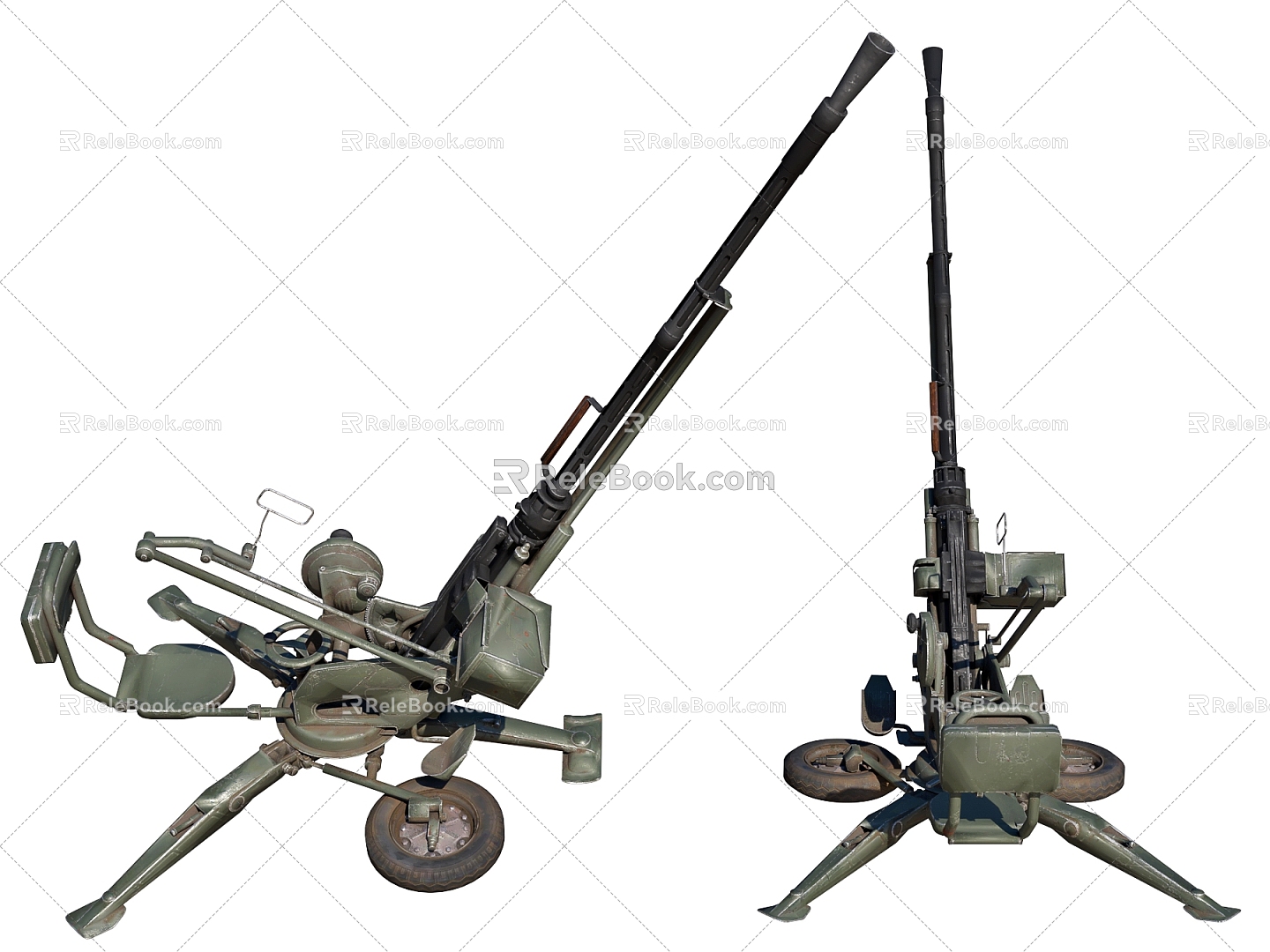 Modern pursuit gun anti-aircraft gun anti-aircraft machine gun model