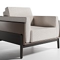 New Chinese-style Single Sofa 3d model