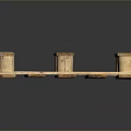 Construction Wooden Pallet Design With Sturdy Wooden Slats And Support Blocks