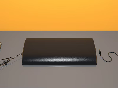 Black Medical Device With Connecting Cables For Healthcare Monitoring And Data Applications 3d model