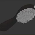 Wooden Handle Clothing Brush with Black Bristles for Garment Care and Fabric Cleaning