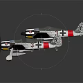 Two Vintage Biplanes With Red White Markings On Dark Reflective Surface For Space Exploration