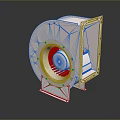 High Performance Industrial Electric Blower Fan With Metal Housing And Impeller